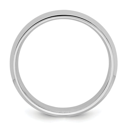 Solid 14K White Gold 4mm Knife Edge Comfort Fit Men's/Women's Wedding Band Ring Size 10