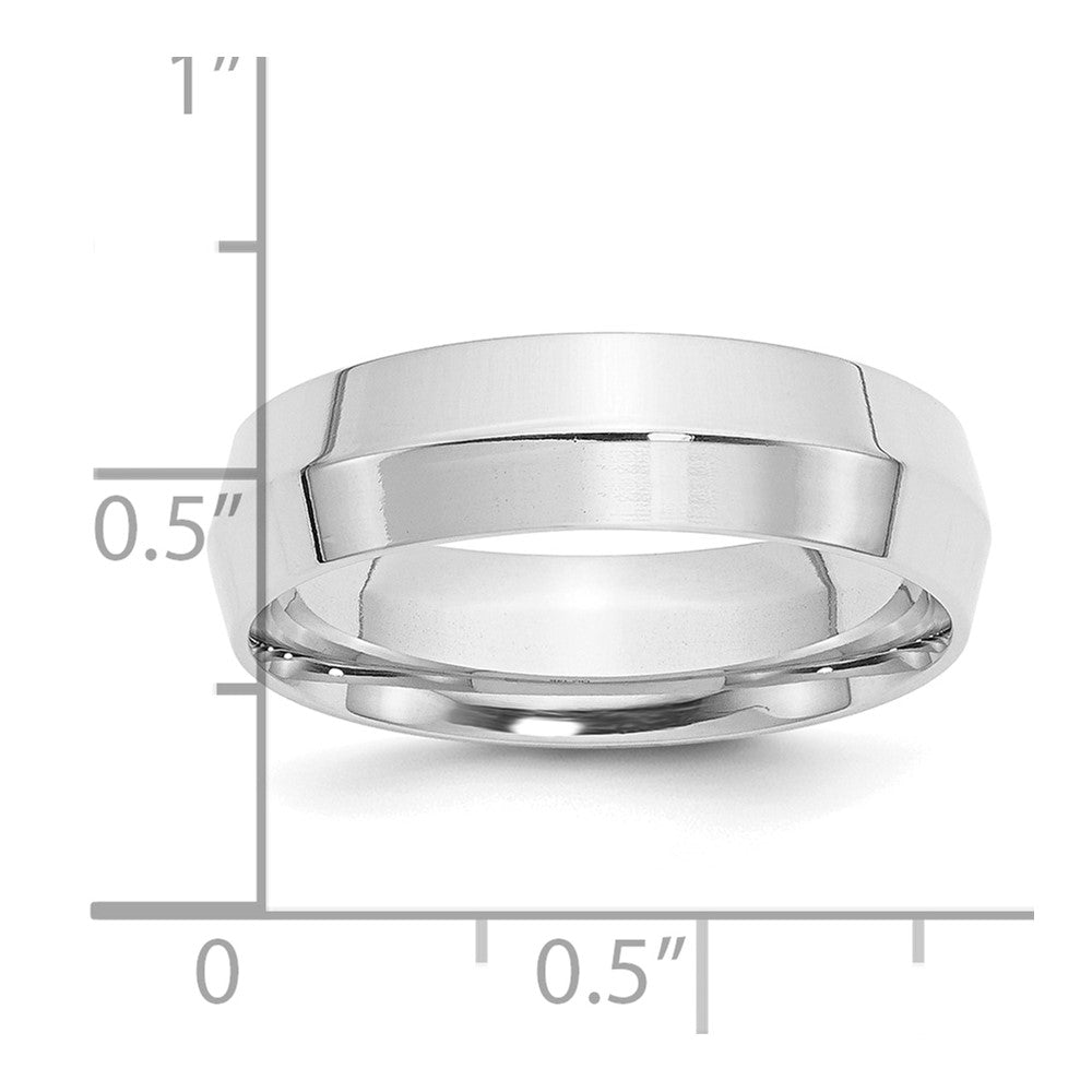 Sterling Silver 6mm Knife Edge Comfort Fit Band