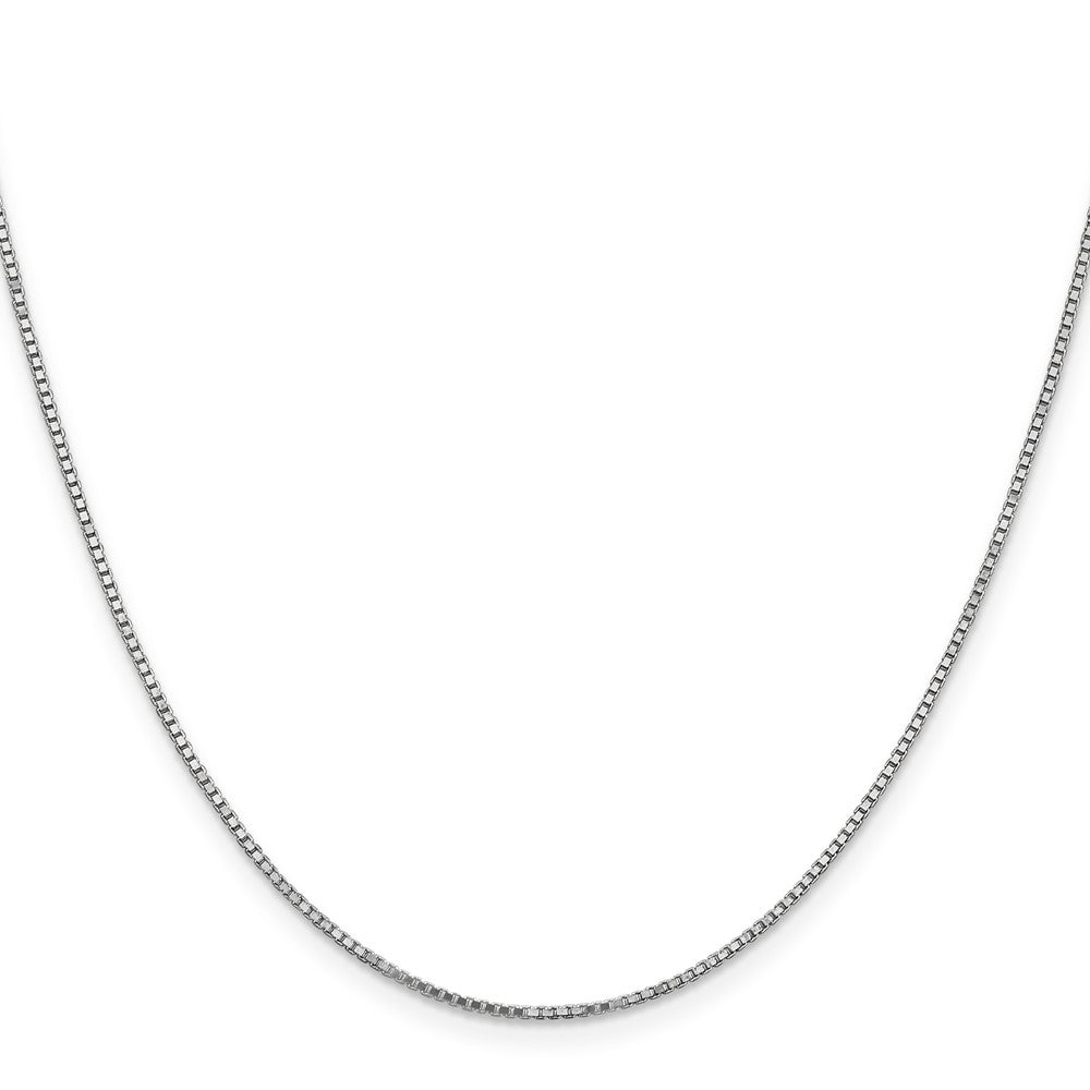 14k White Gold 1.1mm Box Chain Children's Necklace