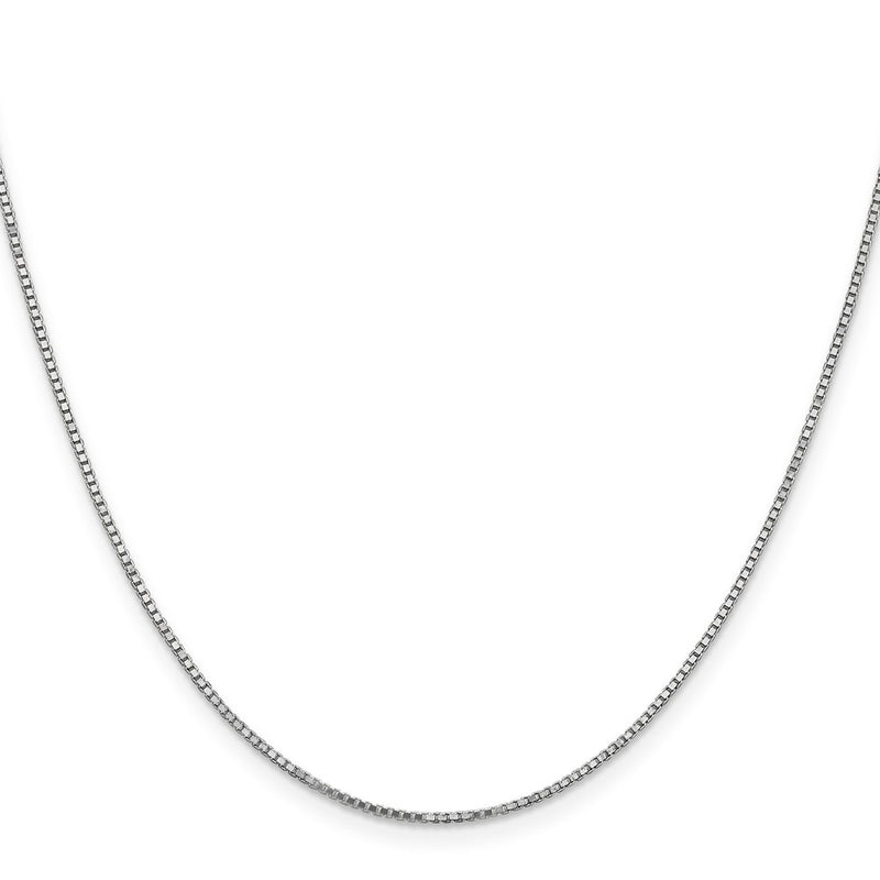14k White Gold 1.1mm Box Chain Children's Necklace