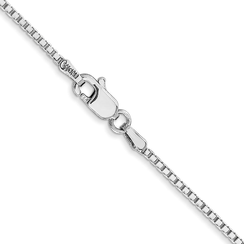 14k White Gold 1.3mm Box Chain Children's Necklace