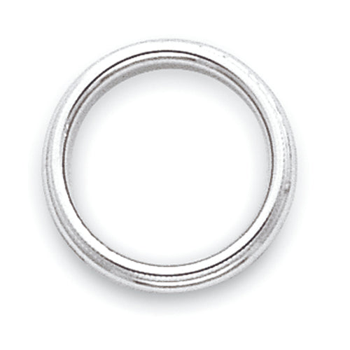 Solid 10K White Gold 3mm Milgrain Half Round Men's/Women's Wedding Band Ring Size 13