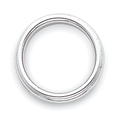 Solid 10K White Gold 3mm Milgrain Half Round Men's/Women's Wedding Band Ring Size 13