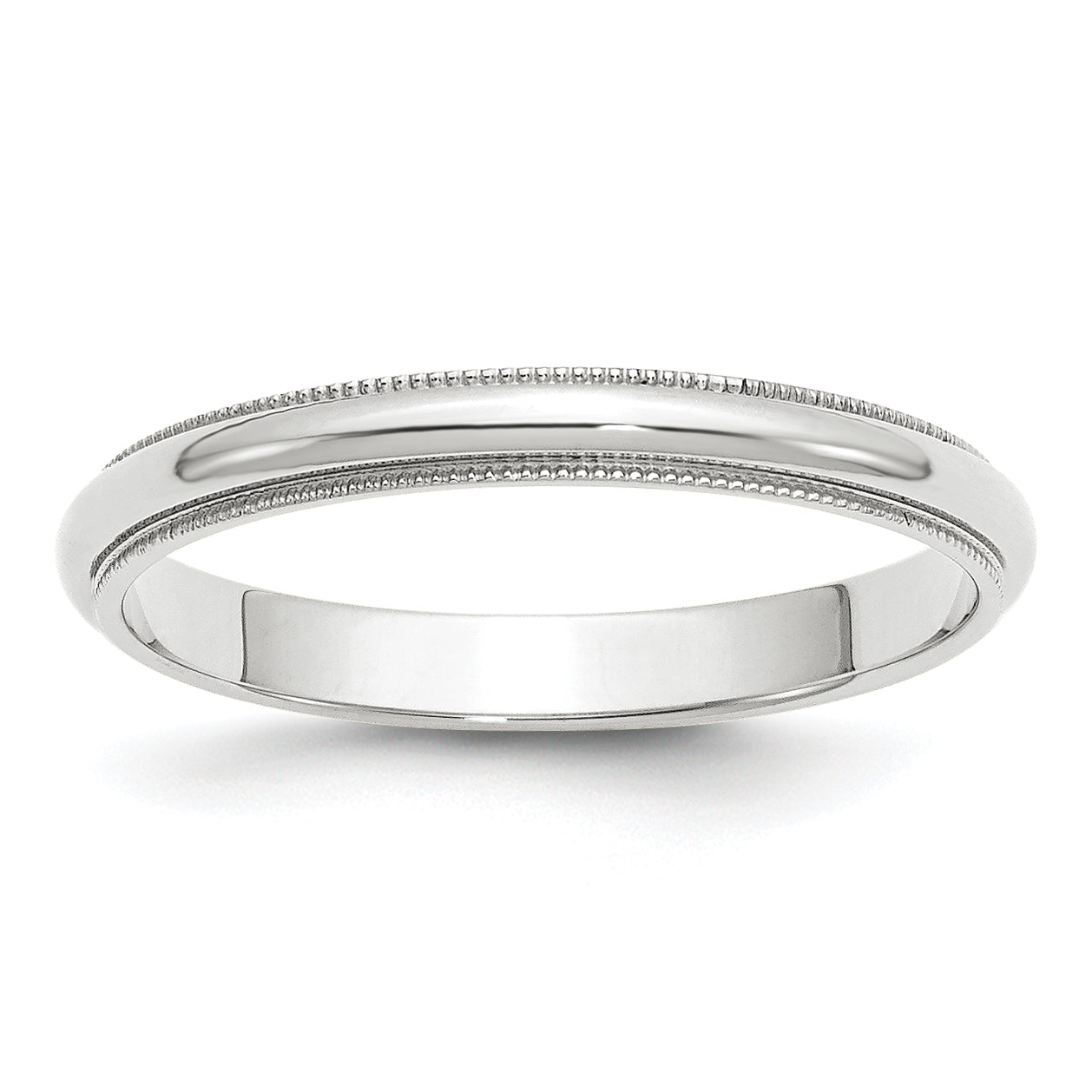 Solid 14K Yellow Gold White Gold 3mm Milgrain Men's/Women's Wedding Band Ring Size 10