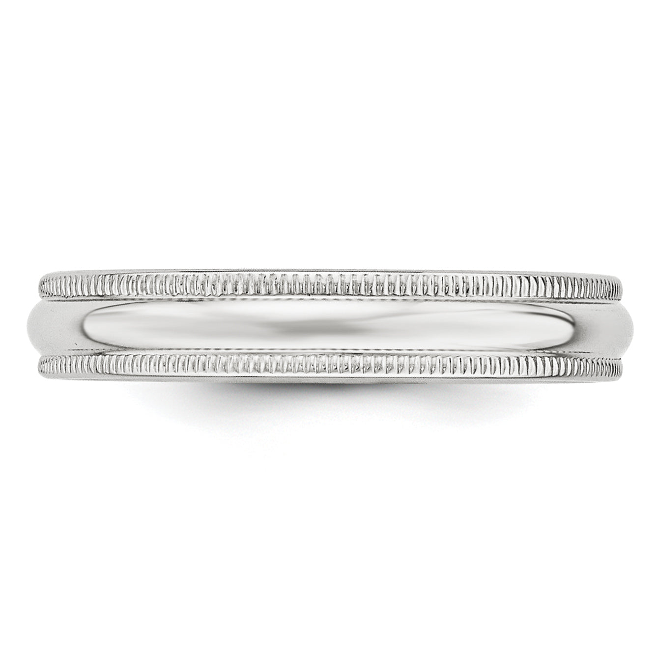 Solid 14K Yellow Gold White Gold 4mm Milgrain Men's/Women's Wedding Band Ring Size 10