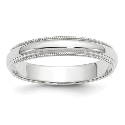 Solid 14K Yellow Gold White Gold 4mm Milgrain Men's/Women's Wedding Band Ring Size 10