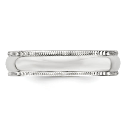 Solid 14K Yellow Gold White Gold 5mm Milgrain Men's/Women's Wedding Band Ring Size 10