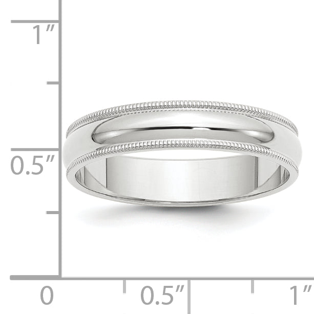 Solid 10K Yellow Gold White Gold 5mm Milgrain Men's/Women's Wedding Band Ring Size 9