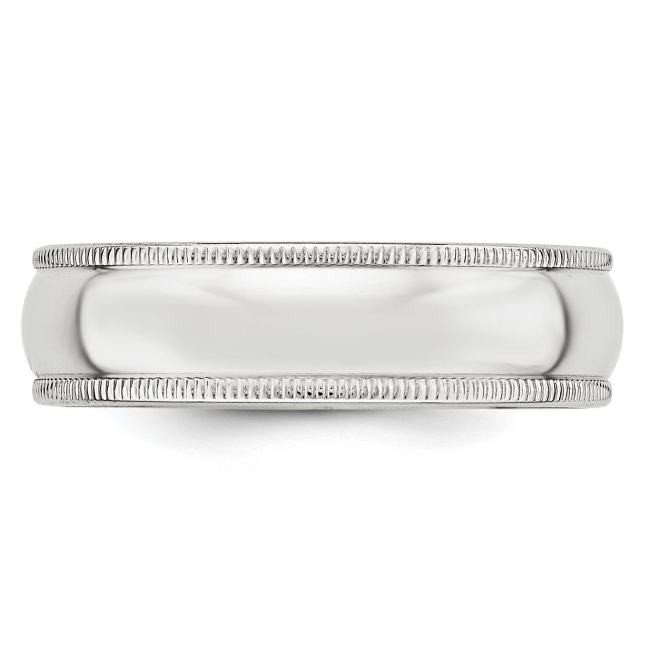 Solid 10K Yellow Gold White Gold 6mm Milgrain Men's/Women's Wedding Band Ring Size 4.5