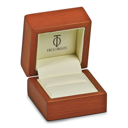 True Origin 14K Yellow Gold Men's 1/4 carat Lab Grown Diamond VS+ F+ Complete Heirloom Ring