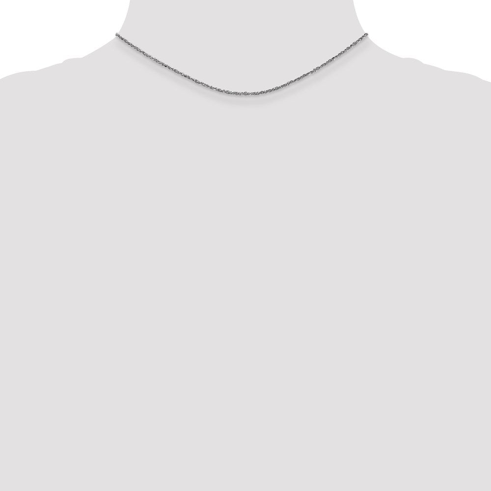14K White Gold 1.7mm Ropa Chain Children's Necklace