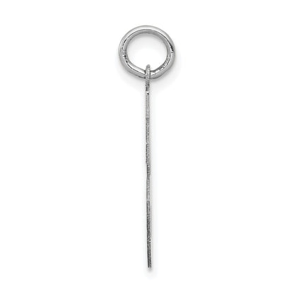 14k White Goldw Medium Satin Number 56 Charm