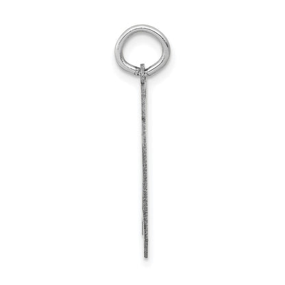 14k White Goldw Medium Satin Number 70 Charm