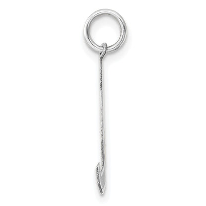 14k White Goldw Medium Satin Number 94 Charm