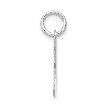 14k White Gold 14kw Small Satin Number 3 Charm