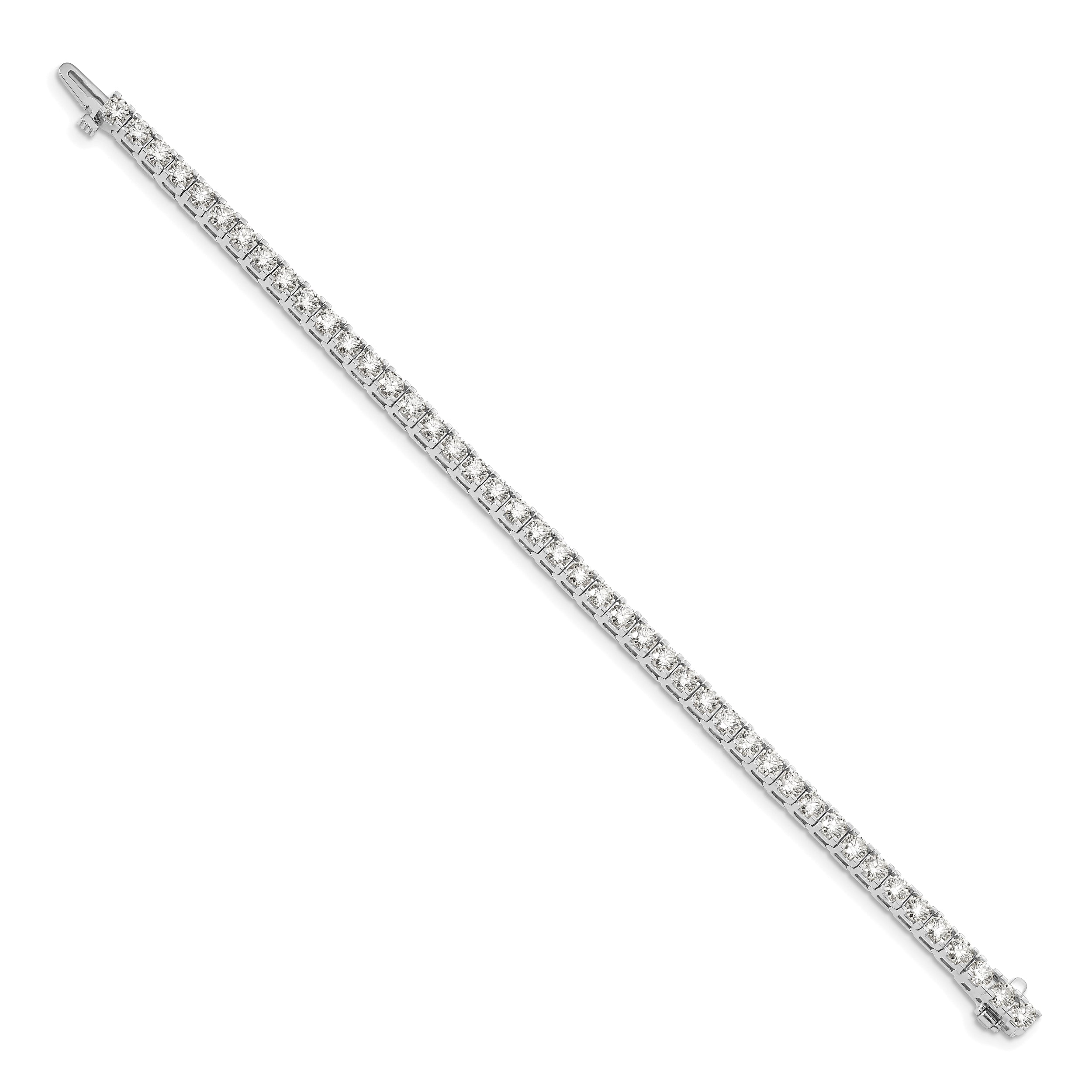 14k White Gold 14kw Lab Grown Diamond VS/SI FGH tennis bracelet
