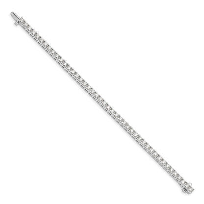 14k White Gold 14kw Lab Grown Diamond VS/SI FGH tennis bracelet