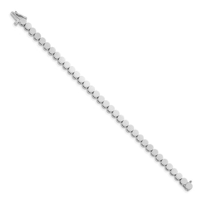 14K White Gold Holds 35 Stones Up To 3.5mm Round Add A Diamond 7 Inch Bracelet