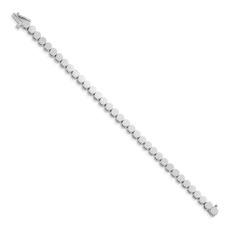 14K White Gold Holds 35 Stones Up To 3.5mm Round Add A Diamond 7 Inch Bracelet