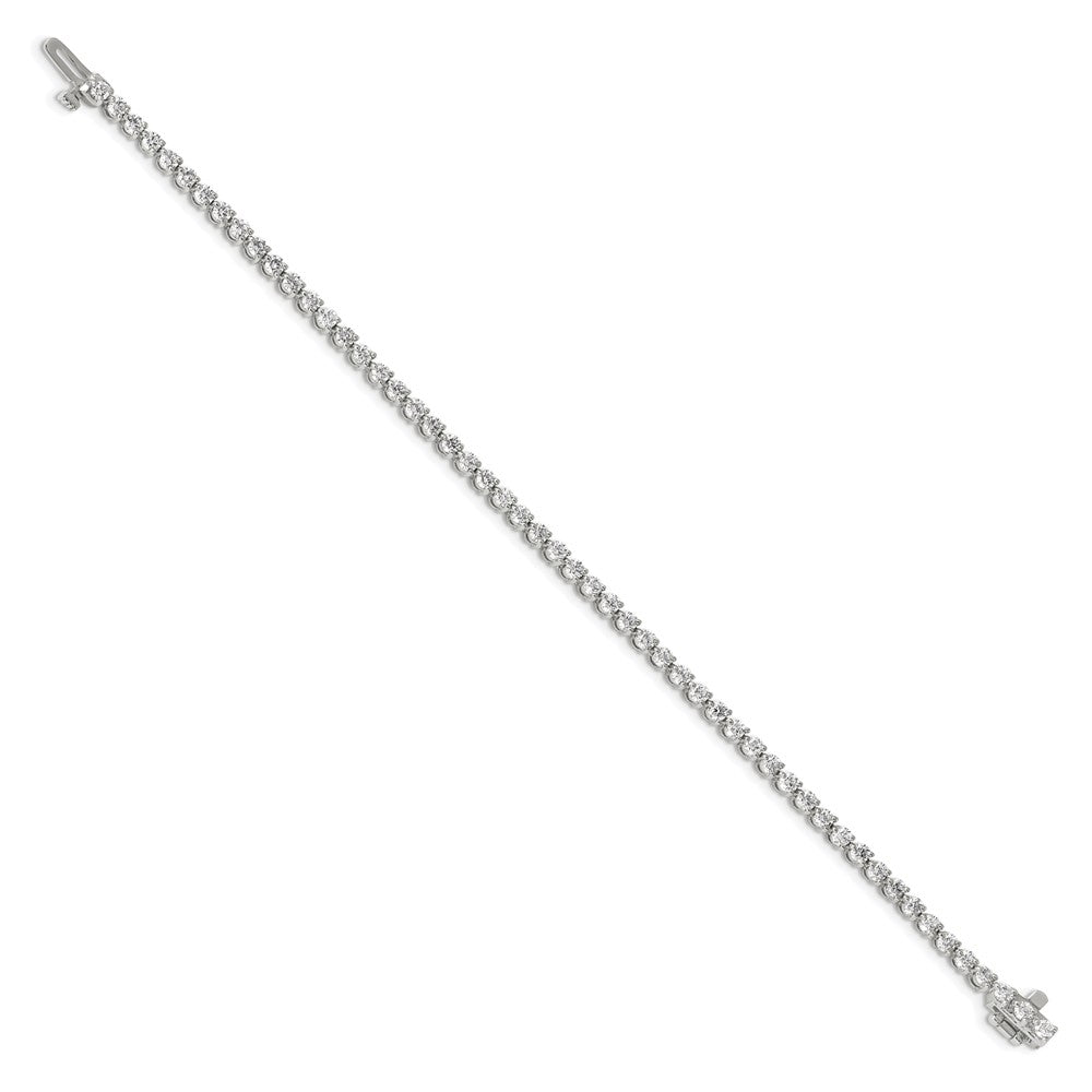 14k White Gold 3 1/3 Ct. Lab Grown Diamond VS/SI+ G+ Tennis Bracelet