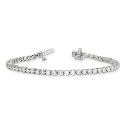 14K White Gold True Origin 2 3/4 Carat Lab Grown Diamond Vs D E F Tennis Bracelet