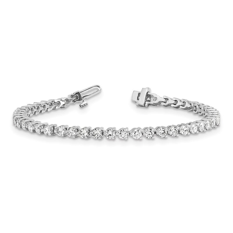 14k White Gold 4 3/4 Ct. Lab Grown Diamond VS/SI+ G+ Tennis Bracelet