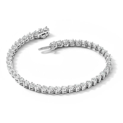 14k White Gold 4 3/4 Ct. Lab Grown Diamond VS/SI+ G+ Tennis Bracelet