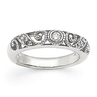 14k White Gold VS Diamond Wedding Band