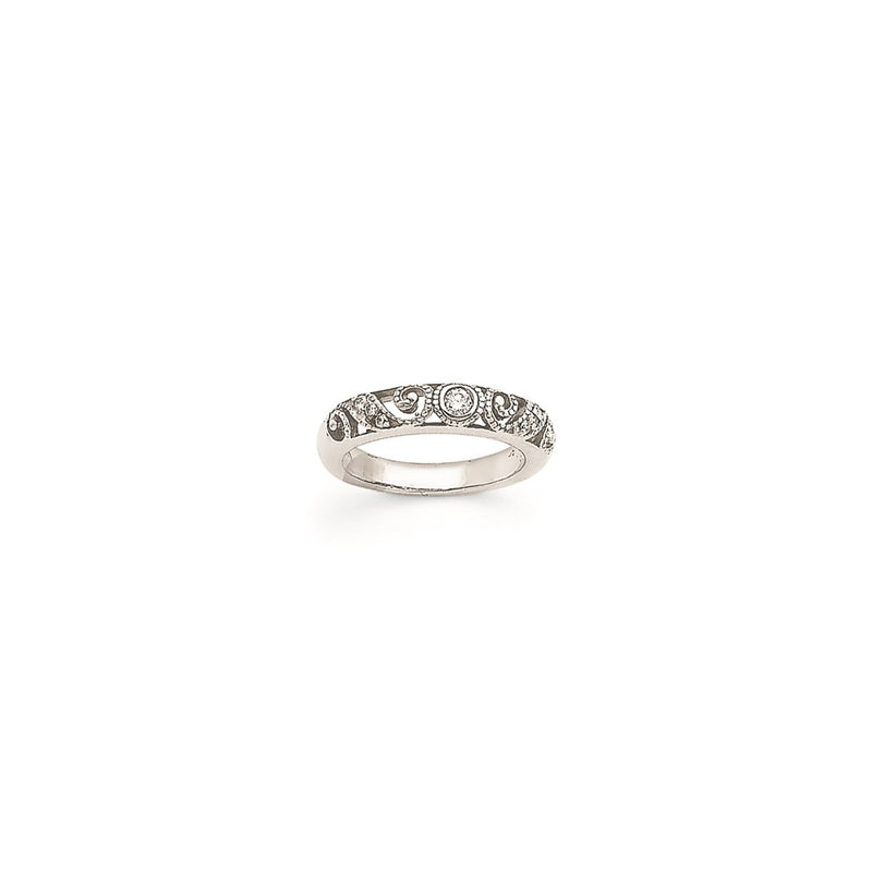 14k White Gold VS Diamond Wedding Band