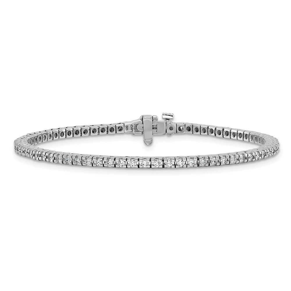 14K White Gold True Origin 1 1/4 Carat Lab Grown Diamond Vs D E F Tennis Bracelet