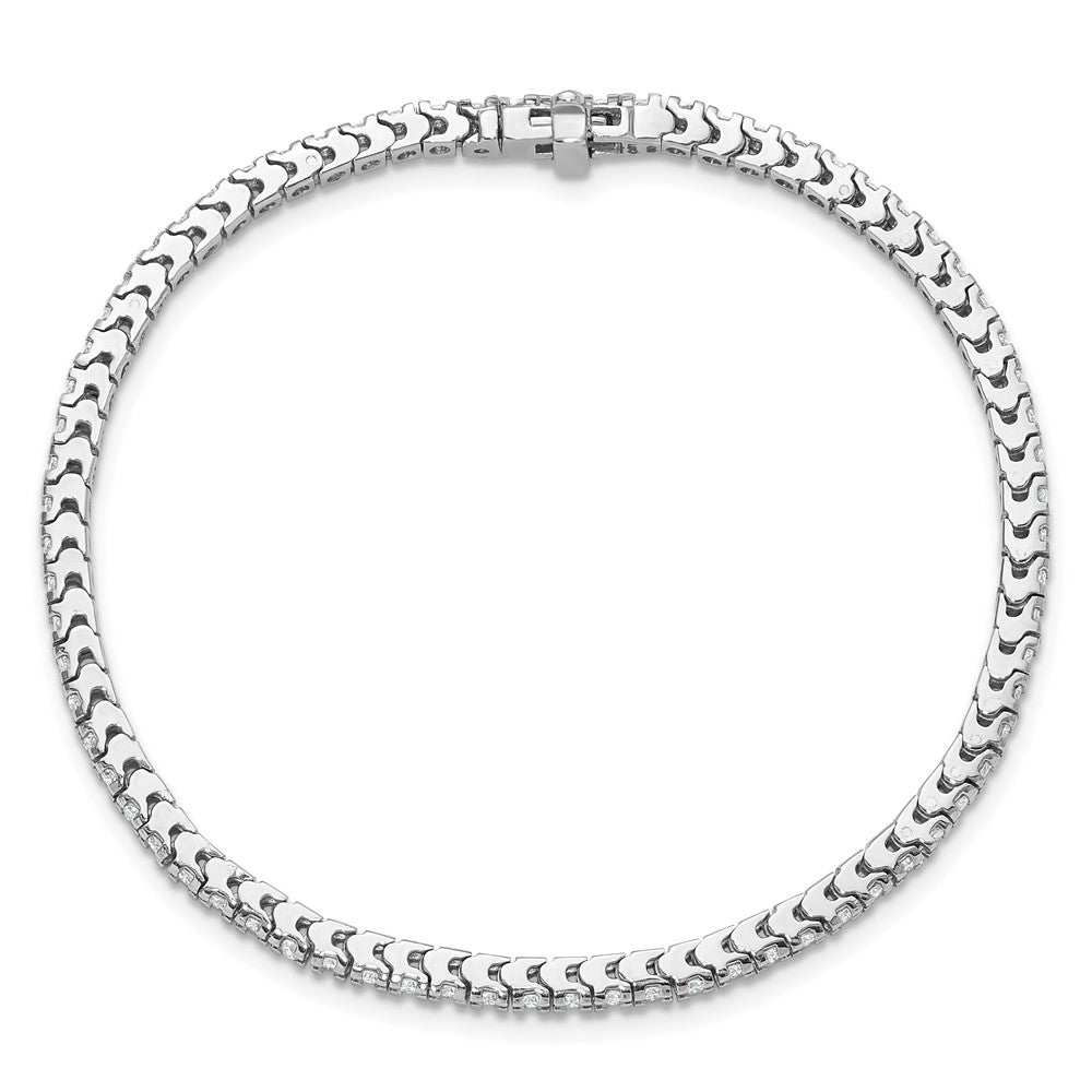 14K White Gold True Origin 1 1/4 Carat Lab Grown Diamond Vs D E F Tennis Bracelet