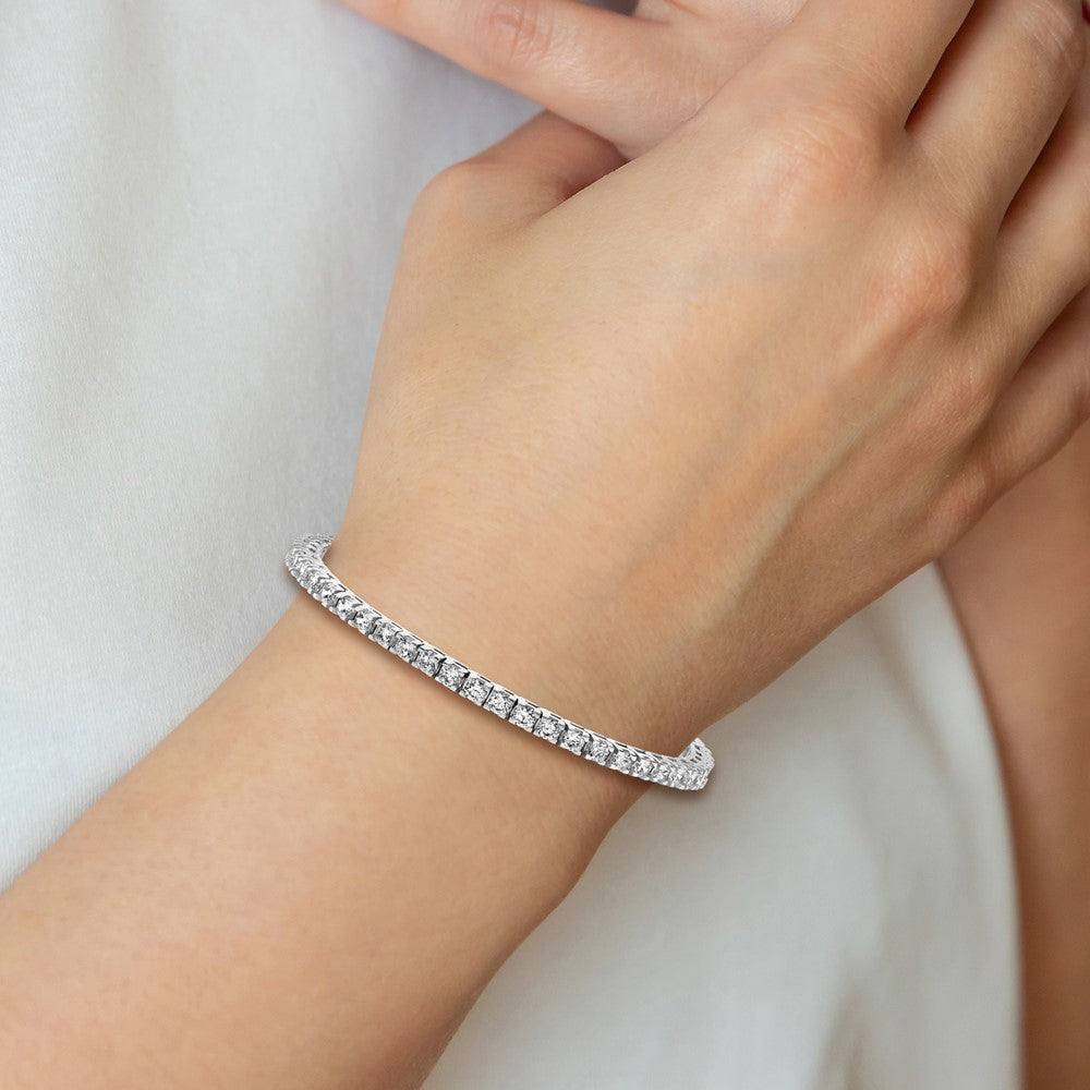 14K White Gold True Origin 1 1/4 Carat Lab Grown Diamond Vs D E F Tennis Bracelet