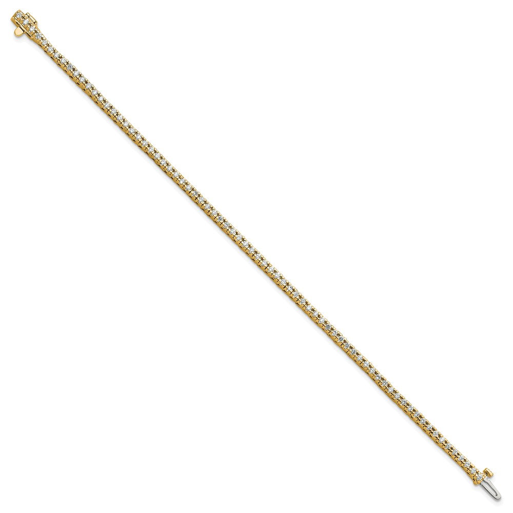 14K Yellow Gold True Origin 1 1/4 Carat Lab Grown Diamond Vs D E F Tennis Bracelet