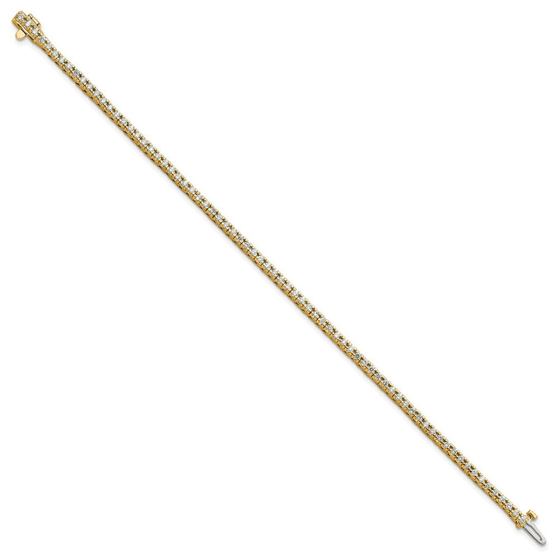 14K Yellow Gold True Origin 1 1/4 Carat Lab Grown Diamond Vs D E F Tennis Bracelet