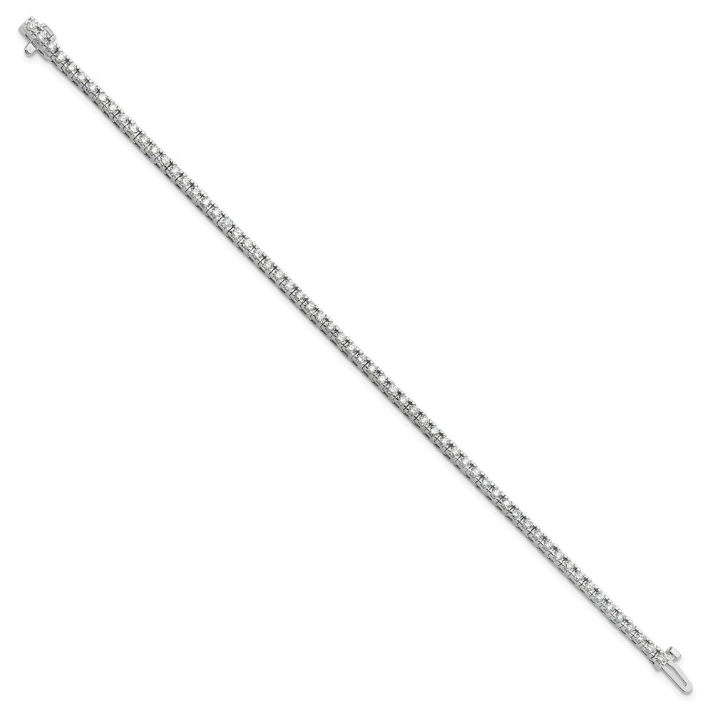 14k White Gold 2 1/6 Ct. Lab Grown Diamond VS/SI+ G+ Round Tennis Bracelet