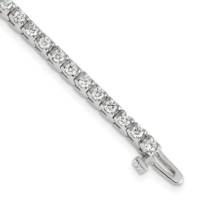 14K White Gold True Origin 2 1/5 Carat Lab Grown Diamond Vs D E F Tennis Bracelet
