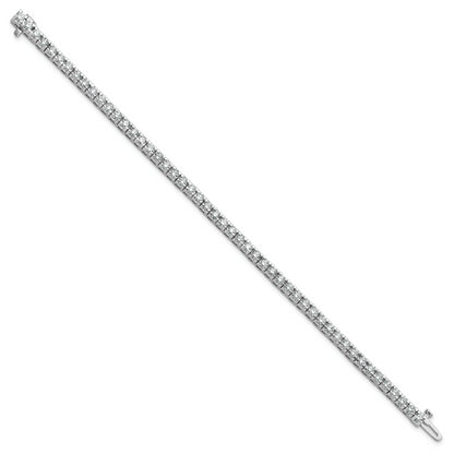 14k White Gold 4 5/8 Ct. Lab Grown Diamond VS/SI+ G+ Round Tennis Bracelet