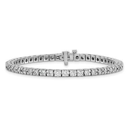 14k White Gold 4 5/8 Ct. Lab Grown Diamond VS/SI+ G+ Round Tennis Bracelet