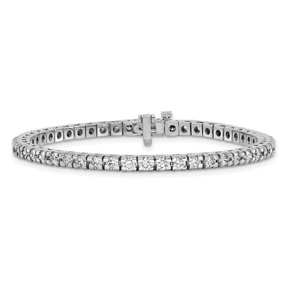 14K White Gold Lab Grown Vs+, F+ Diamond Tennis Bracelet