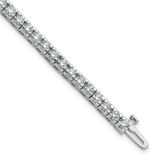 14k White Gold 4 5/8 Ct. Lab Grown Diamond VS/SI+ G+ Round Tennis Bracelet