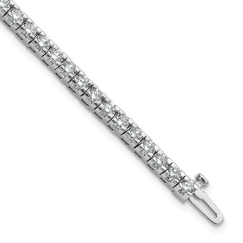 14K White Gold Lab Grown Vs/Si+ G+ Dia Tennis Bracelet
