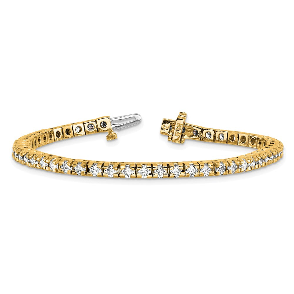 14K Yellow Gold True Origin 4 5/8 Carat Lab Grown Diamond Vs D E F Tennis Bracelet