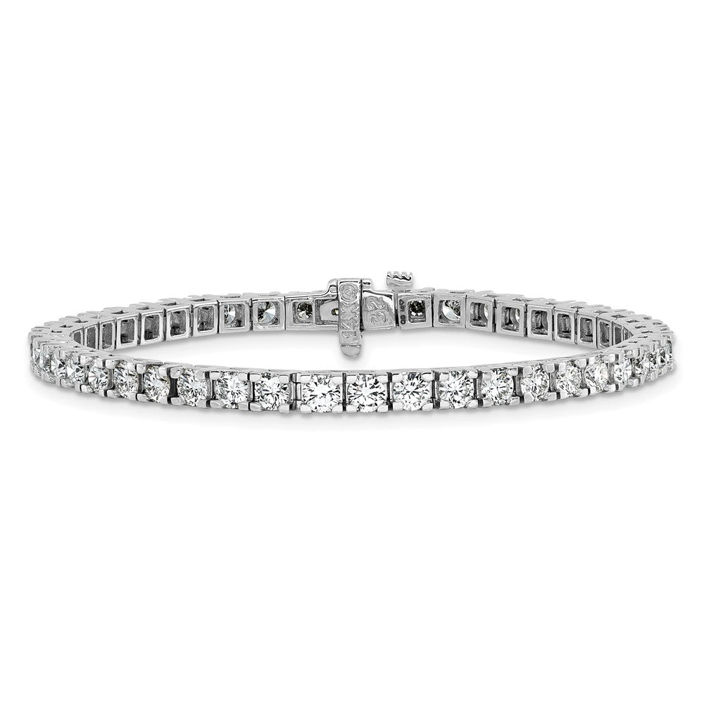 14K White Gold True Origin 6 3/8 Carat Lab Grown Diamond Vs D E F Tennis Bracelet