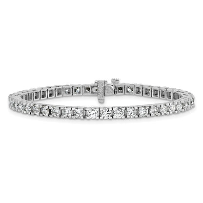 14K White Gold True Origin 6 3/8 Carat Lab Grown Diamond Vs D E F Tennis Bracelet