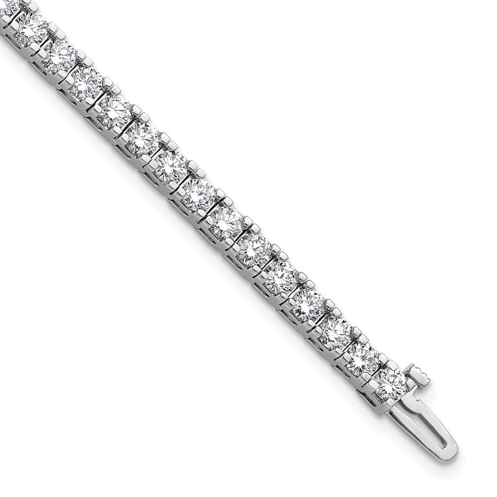 14K White Gold True Origin 6 3/8 Carat Lab Grown Diamond Vs D E F Tennis Bracelet