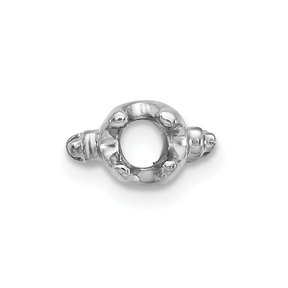 14K White Gold Head Holds Up To 2.75mm For X864 Add A Diamond Bracelet