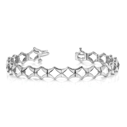 14K White Gold Holds 21 Stones Up To 2.75mm Add A Diamond 7 Inch Tennis Bracelet