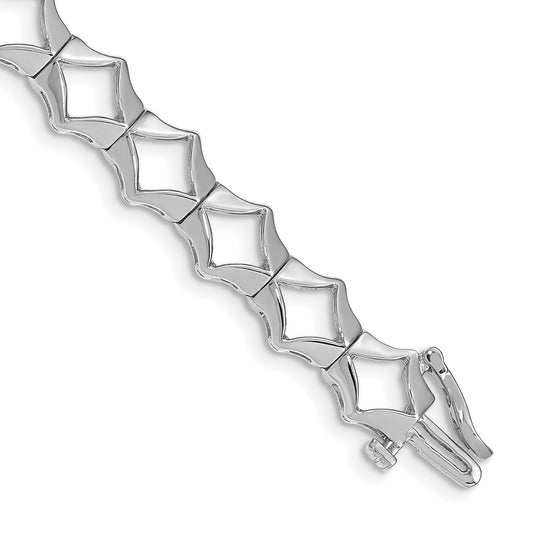 14K White Gold Holds 21 Stones Up To 2.75mm Add A Diamond 7 Inch Tennis Bracelet