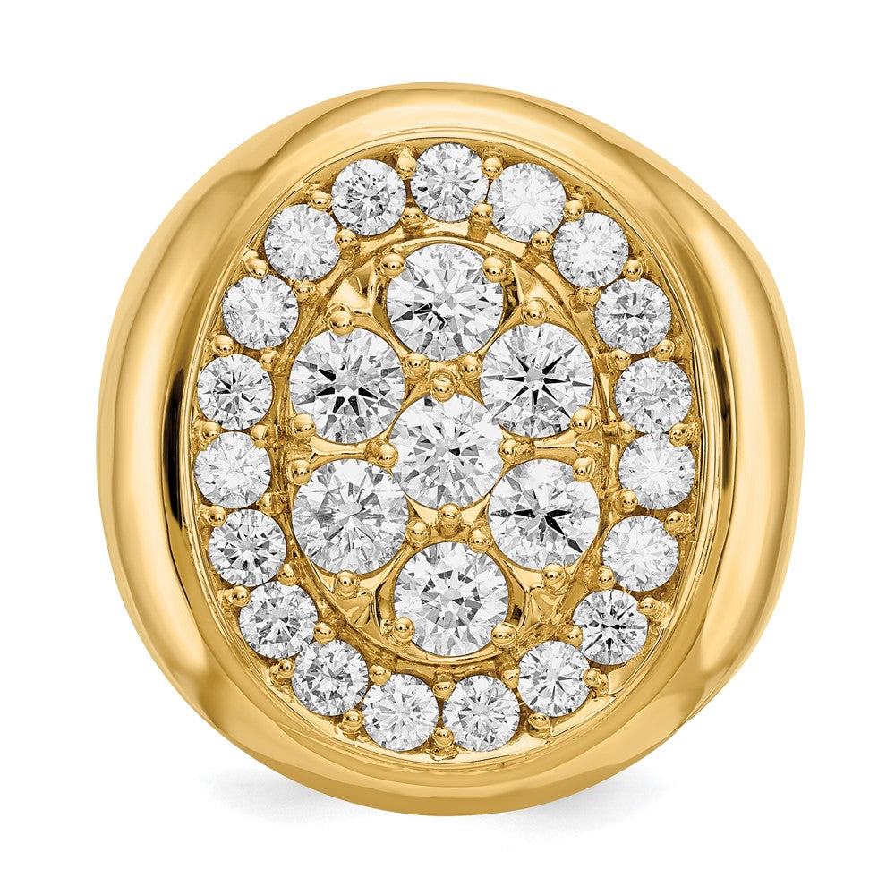 14K Yellow Gold A Diamond Men'S Ring