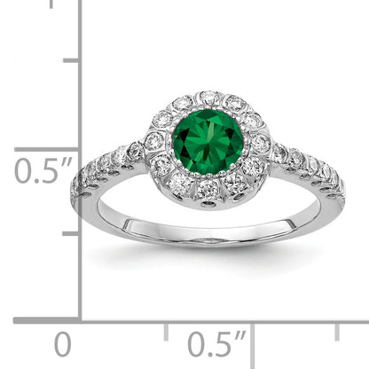 14k White Gold 5mm Mount St. Helens A Real Diamond ring